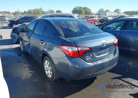 2016 Toyota Corolla Le из США, поврежденный, VIN 5YFBURHE7GP390693